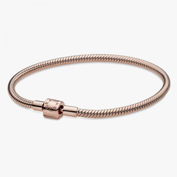 🌸Pandora Rose Gold-Tone Snake Chain Bracelet🌸 - Picture 1 of 11